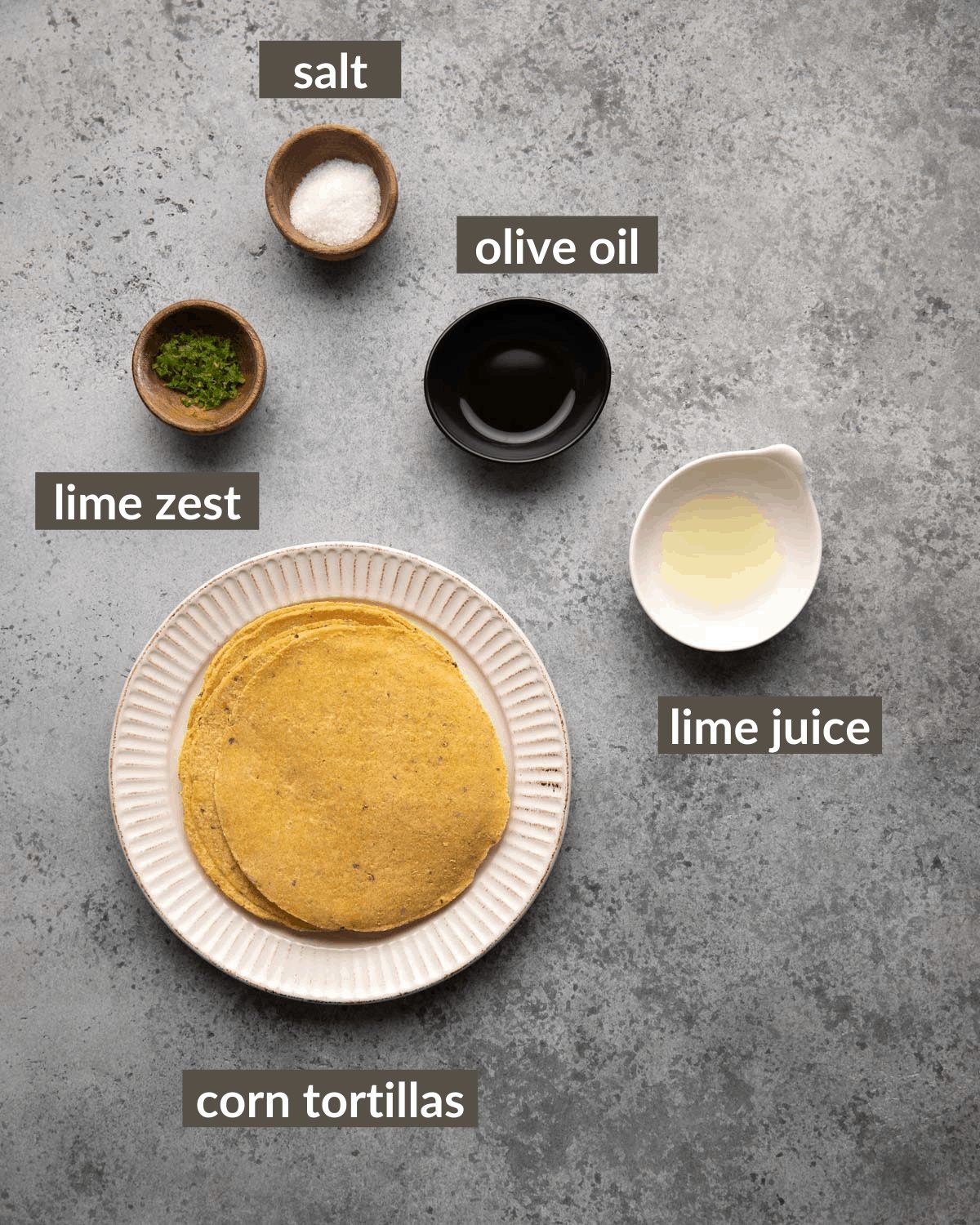 overhead shot of all the ingredients