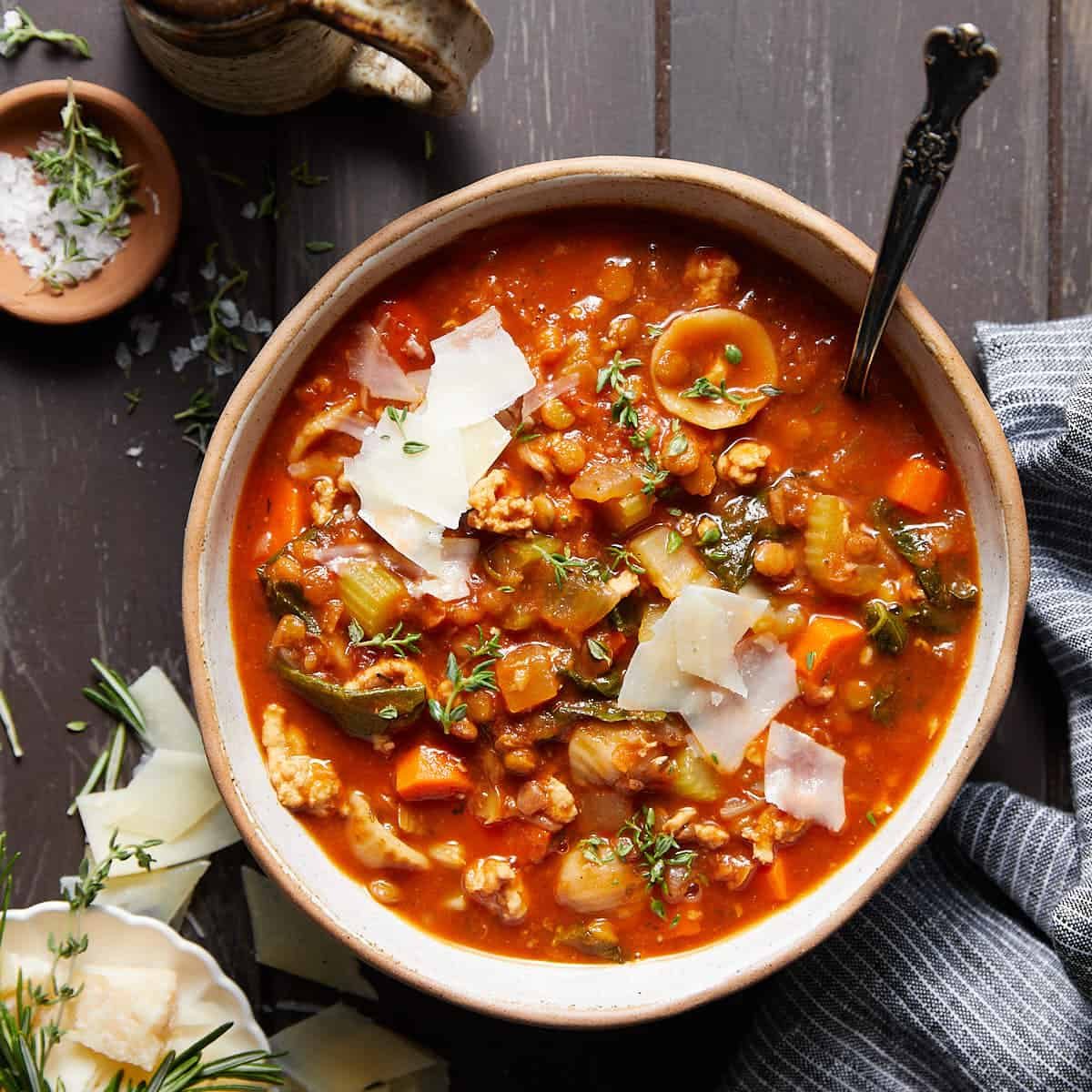 Turkey Lentil Soup Recipe (Easy & Healthy)
