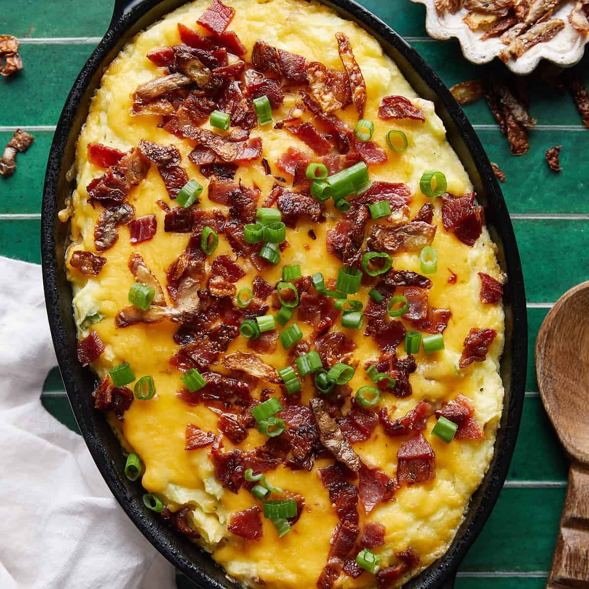Cheesy Twice-Baked Mashed Potatoes Recipe