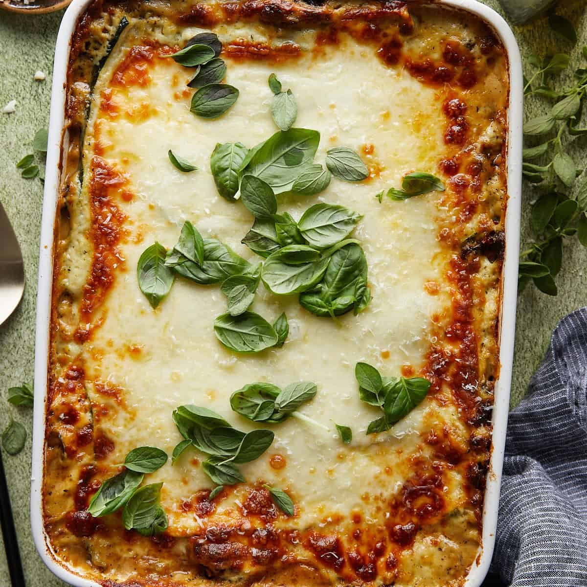 Easy Veggie Lasagna With White Sauce