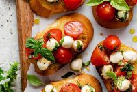 Creamy Mozzarella Bruschetta