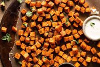 Crispy Air Fryer Sweet Potato Cubes