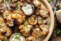 Golden Smashed Air Fryer Potatoes