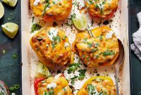 Hearty Cheesy Chicken Stuffed Peppers