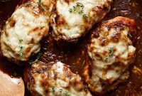 Caramelized Onion and Gruyère Chicken Bake