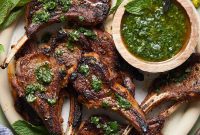 Sizzling Cast Iron Lamb Chops