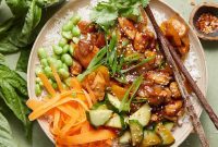 Sweet and Sticky Teriyaki Chicken Rice Bowls