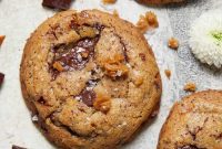 Golden Toffee Sea Salt Chocolate Chip Cookies