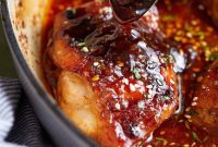 Brown Sugar Garlic Glazed Chicken Thighs