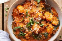 Creamy Sausage Gnocchi with Tomato and Spinach