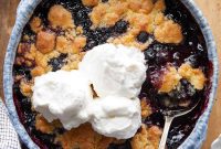 Effortless Air Fryer Blueberry Cobbler