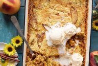 Effortless Fresh Peach Dump Cake Made with Cake Mix
