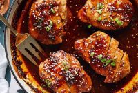 Sticky Brown Sugar Garlic Pork Chops