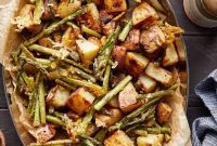 Parmesan Roasted Potatoes & Asparagus