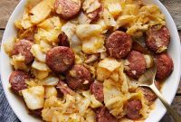 Hearty Smoked Sausage and Fried Cabbage