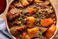 Slow Simmered Stovetop Beef Stew