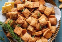 Crispy Parmesan Rosemary Crackers