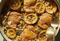 One-Pan Zesty Lemon Chicken Orzo