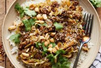 Savory Ground Pork Cabbage Skillet