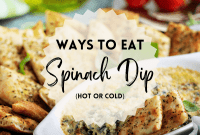 Spinach Dip Versatility Hot or Chilled
