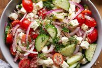 Mediterranean Garden Feta Salad