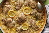 Zesty Lemon Chicken and Rice Bake