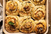 Cheesy Garlic Herb Swirl Rolls
