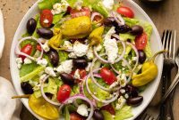 Panera-Style Greek Salad with Homemade Dressing