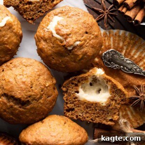 A beautifully composed shot of freshly baked Banana Carrot Muffins, golden brown and inviting.