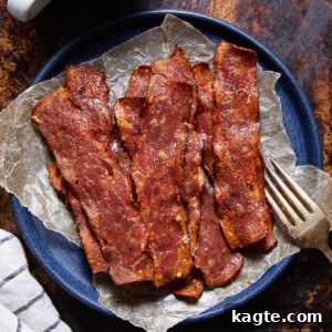 Crispy oven-baked turkey bacon
