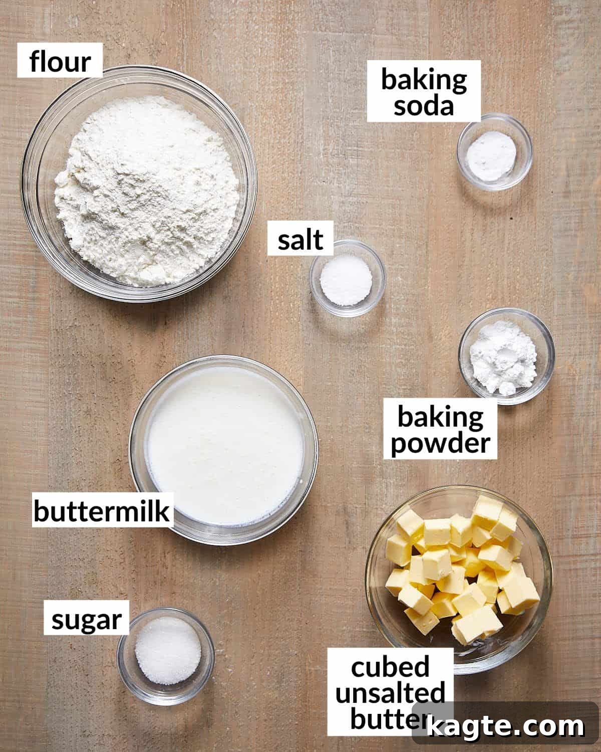 Quick and Buttery Homemade Biscuits 3 Ingredients needed to make homemade biscuits.