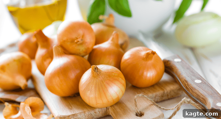 10 Flavorful Mushroom Alternatives 12 Freshly sliced white and red onions.
