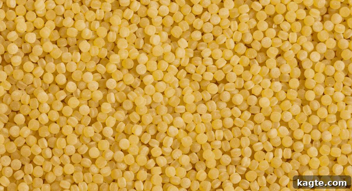 No Orzo? No Problem! 20 Clever Substitutes 16 Up close image of acini di pepe pasta.