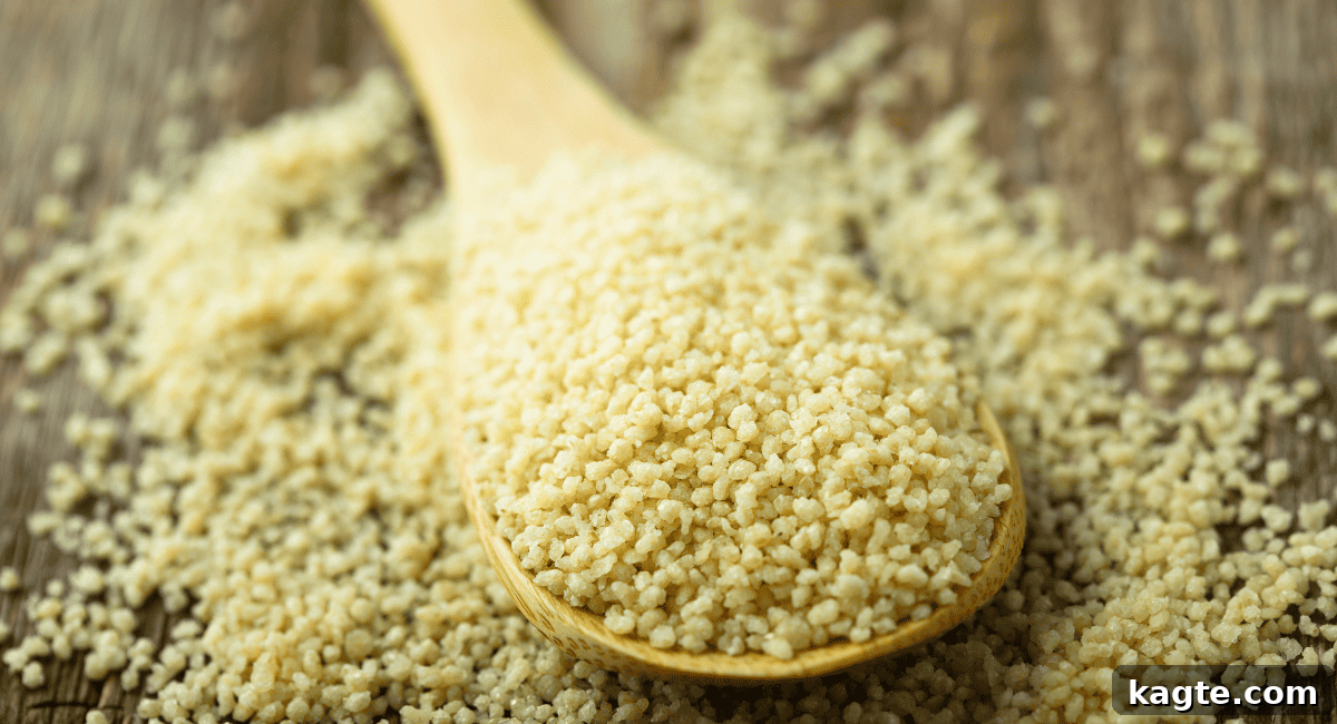 No Orzo? No Problem! 20 Clever Substitutes 17 Overhead image of couscous.