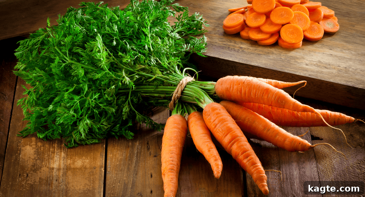 12 Savvy Celery Swaps 5 A cluster of vibrant orange carrots, some whole and others roughly chopped, illustrating their suitability for various dishes.