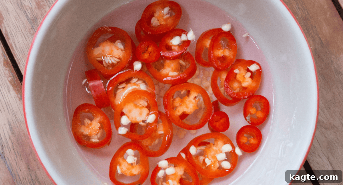 No Chili Oil? 8 Savvy Substitutes to Save Your Meal 5 Overhead image of chili vinegar - do it yourself.