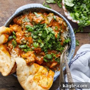 Nourishing Coconut Chicken Curry 5 Healthy Chicken Curry with garnish.