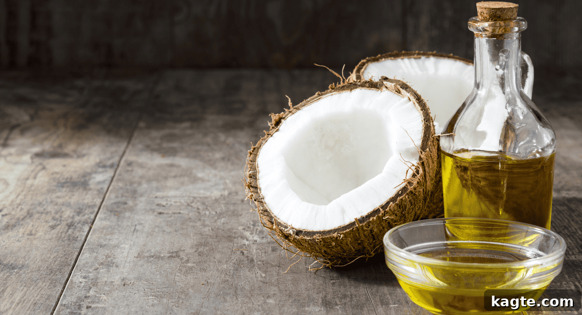10 Smart Swaps for Avocado Oil 6 A jar of solid coconut oil next to a spoon with melted oil.