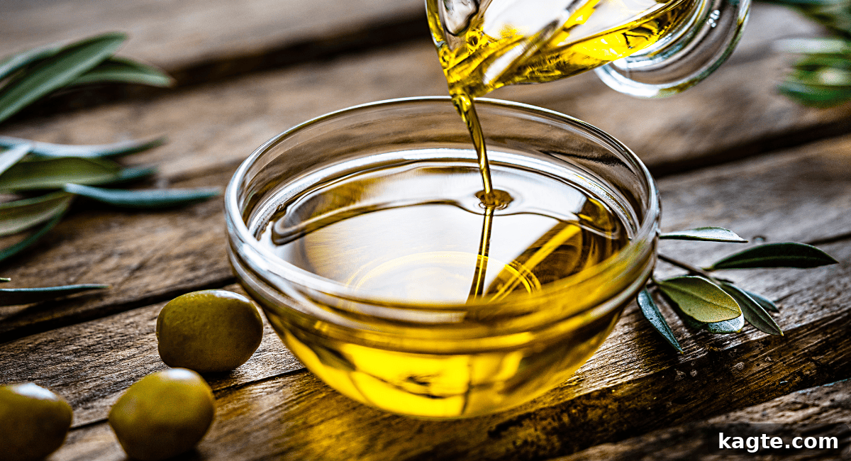 10 Smart Swaps for Avocado Oil 9 A bottle of olive oil with olives and olive branches.
