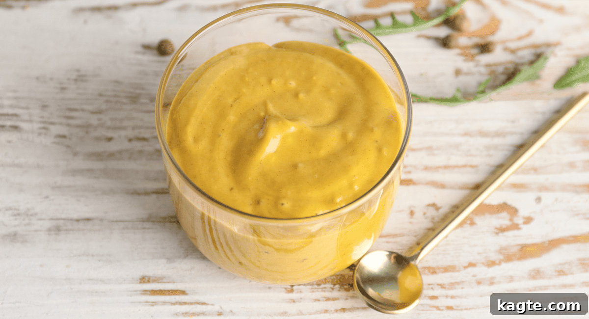 Overhead image of honey mustard.