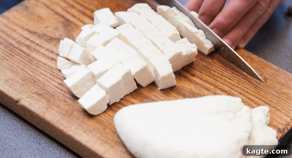 10 Perfect Feta Cheese Swaps 9 Overhead image of paneer.