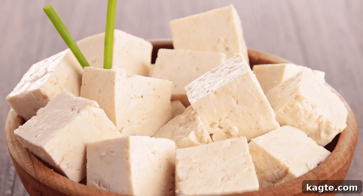 10 Perfect Feta Cheese Swaps 10 Up close image of tofu feta cheese.