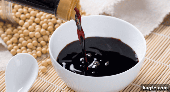 Worcestershire Sauce Swaps: Flavorful Alternatives 9 Bottle of soy sauce.