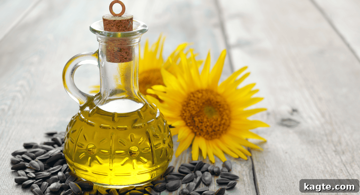 Beyond Canola: 10 Ingenious Baking Oil Swaps 11 Up close image of sunflower oil.