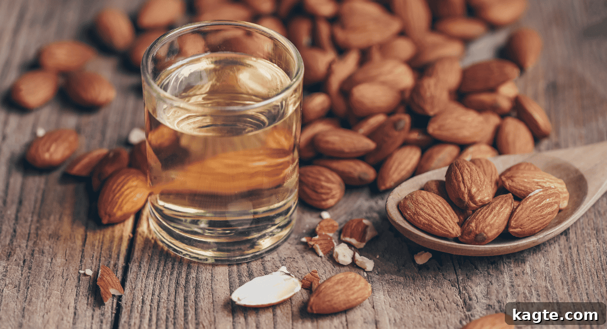 Beyond Canola: 10 Ingenious Baking Oil Swaps 3 Up close image of almond oil.