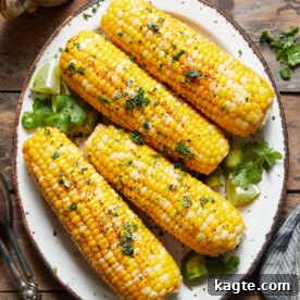 Chili Lime Corn on the Cob with a flavorful seasoning blend