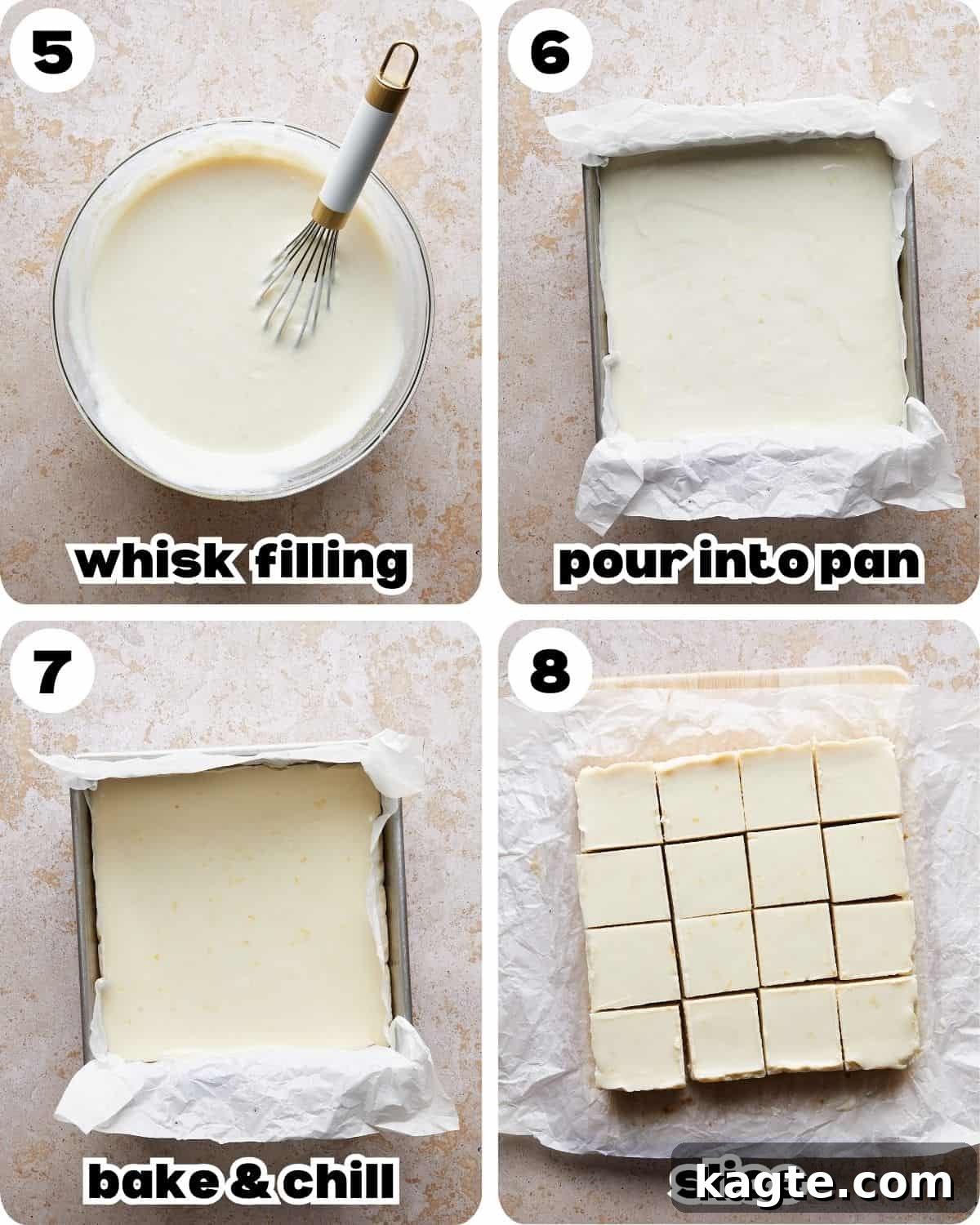 Zesty Lemon Bars With Graham Cracker And Condensed Milk Perfection 5 A four photo collage showing the final assembly of lemon bars with graham cracker crust.