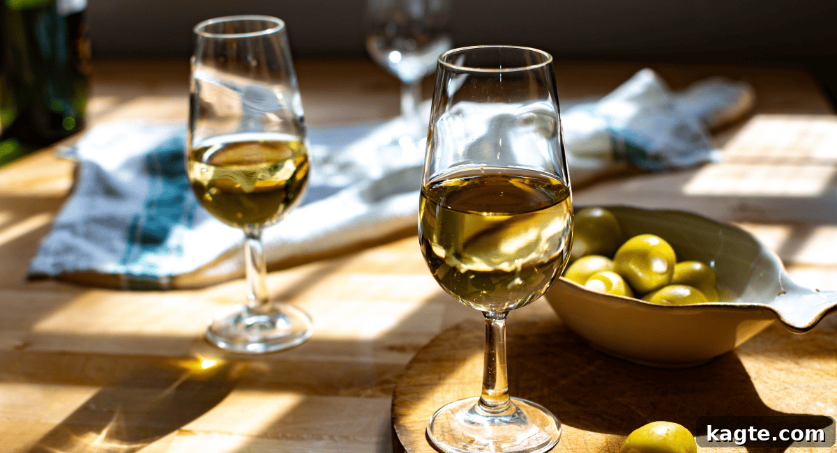 8 Smart Substitutes for Shaoxing Wine 3 Close-up image of a glass bottle of dry sherry, highlighting its amber color and label.