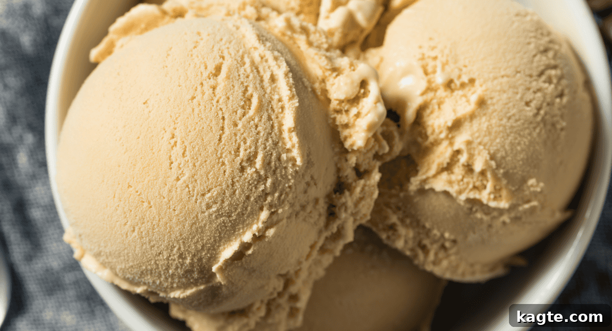 Design Your Own Sundae Bar 3 Overhead image of various ice cream scoops in white bowls, ready for toppings.
