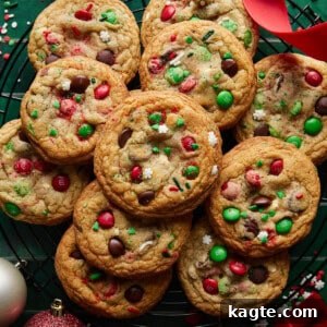 A plate of freshly baked Christmas Chocolate Chip Cookies, ready to be served.
